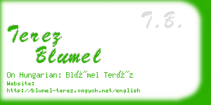 terez blumel business card